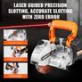 Electric Wall Chaser, Wall Groove Cutting Machine 133mm, Groove Cutting Machine Depth 42mm, Wall Slotting Machine 2500W, Wall Cutting Cutter Machine with Water Pump Image 6