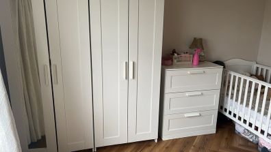 wardrobe and chest of drawers