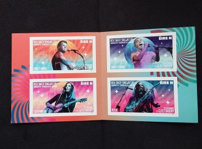 Ireland Mint Stamps : Irish Singer Songwriters at Glastonbury , Commemorative Stamp Booklet - 2021, MNH