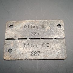 WW2 Allied POW Dog Tag - "Oflag II E 227" German Made