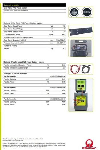 Pramac PWB2400 Portable Power Station / Battery