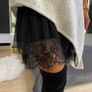 Black Petticoat with Lace and Tulle Image 2