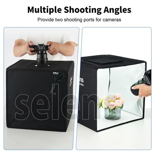 PHOTO BOX 40x 40cm Portable LED Light Tent Box Cube Photo Studio Photography 16" Dimmable - USED ONCE / COLLECT / DELIVER