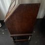 Vintage Jacobean Style Oak Bureau Desk - Leather Inset & Barley Twist Legs Image 6