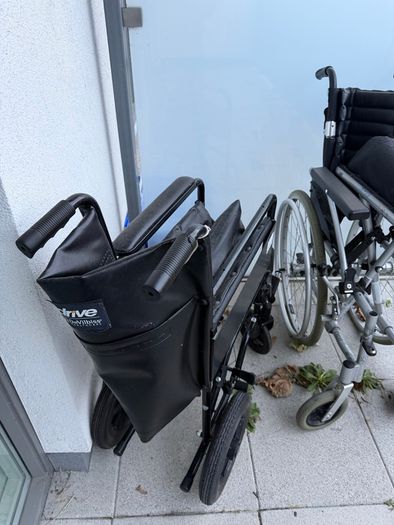Two wheelchairs