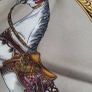 Vintage Ostinelli 100% Silk Made in Italy Equestrian Theme Scarf Image 6