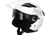 Westt Jet XL Open Face Helmet with Dual Sun Visor - White