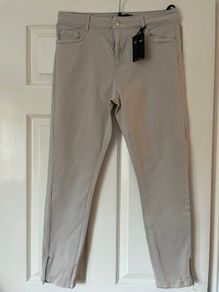 High Waist Skinny Jeans_Light Grey_ Size 14_ New with Tags _ Dunnes Stores