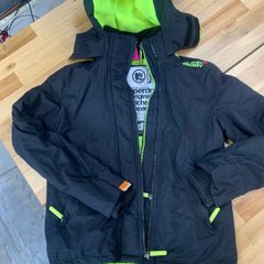 Men's black superdry windcheater