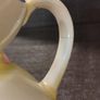 Rare Vintage 1930s Czechoslovakian Hand-Painted Folk Art Ceramic Jug  Pitcher Image 5