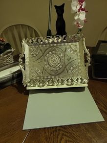 Tray silver coloured