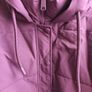 Primark Plum Purple Hooded Puffer Jacket Coat Size L Image 3