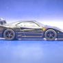 Hot Wheels Ferrari F40 Competizione with custom wheels. Image 6