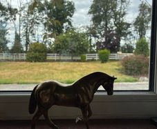 Vintage Solid Brass Horse Sculpture