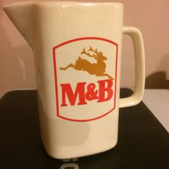 Vintage pub jug m and b rare free postage
