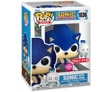 Sonic The Hedgehog & Hero Chao Flocked Funko Pop (Brand New & Unopened)