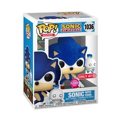 Sonic The Hedgehog & Hero Chao Flocked Funko Pop (Brand New & Unopened)