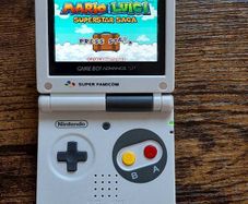 Game Boy Advance SP IPS USB C Super Famicom Edition