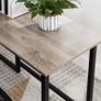 _L-Shaped Desk, Corner Table with Monitor Stand, for Studying, Playing, Working, Space Saving, Adjustable Feet, Metal Frame, Easy Assembly, Taupe and Black Image 2