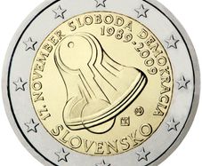 Slovakia 2 Euro Commemorative Coin 2009 - Freedom and Democracy. Uncirculated.