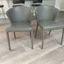 Calligaris all leather dining chairs (8) Image 7