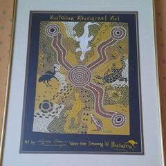 Framed Australian Aboriginal Art