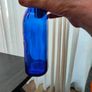 Large blue glass bottle Image 2