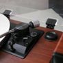 Record Player Teak Finish with Speakers Image 3