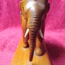 Vintage Handcarved Wooden Elephant Image 3