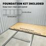 Metal Storage Shed Tool Box with Foundation 9 x 6FT Image 5