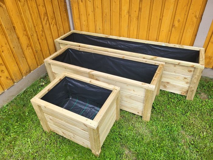 Small Medium Large Wooden Planters Flower Planter Raised Planter Vegetable Planter