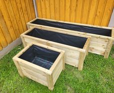 Small Medium Large Wooden Planters Flower Planter Raised Planter Vegetable Planter
