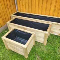 Small Medium Large Wooden Planters Flower Planter Raised Planter Vegetable Planter