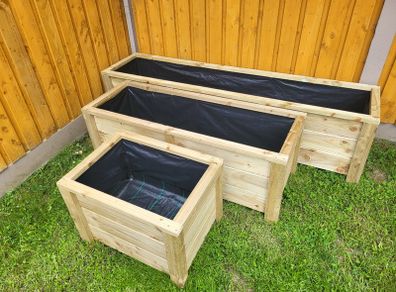 Small Medium Large Wooden Planters Flower Planter Raised Planter Vegetable Planter