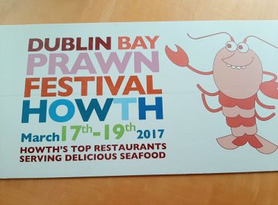 Dublin Bay Prawn Festival advertising