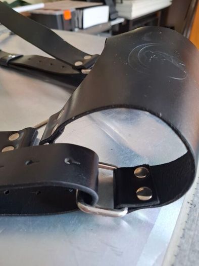 dual leather camera holster