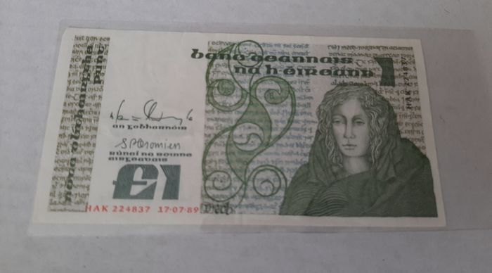 Bundle old irish bank notes