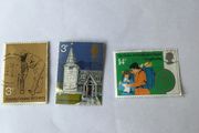 Three English stamps
