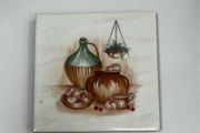 Handmade vintage style tile teapot stand