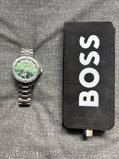 BOSS Troper Automatic 42mm Green Dial Watch 1514200  Box & Extra Links