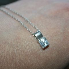 Vintage Sterling Silver 925 Jewelry Necklace Pendant 3g