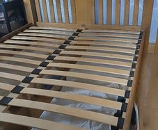 Solid wood king size bed frame