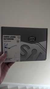Smith & Locke Corfe Fire Rated WC Door Handles Pair Polished Chrome