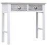 Console Table Grey 90x30x77 cm Wood Image 2