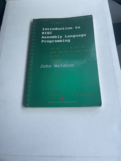 Introduction to RISC Assembly Language Programming