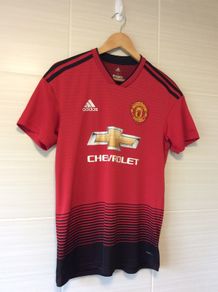 Manchester United Jersey.Season 2018/2019.Official Adidas Mens Home Jersey. Authentic Original From 2018. Not A Modern Day Remake.