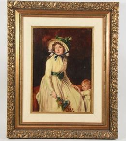 Beautiful antique oil painting