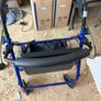4-Wheel Rollator Walker with Padded Seat, Backrest & Storage Bag Image 2