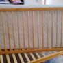 Wooden Oak Cot Bed With Mattress Image 2