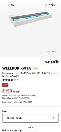 single mattress
